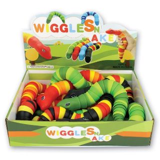 Obrázek z Had barevný ohebný 23cm, plast, 3dr 